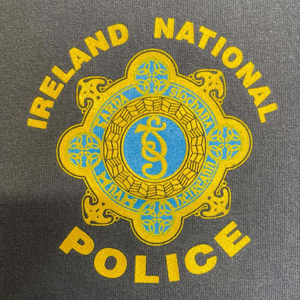 Hanes Ireland National Police Garda Graphic T-Shirt Navy XL - Picture 3 of 7